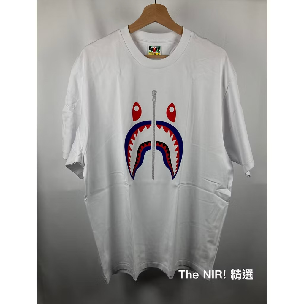 BAPE 寬版 WGM 紅眼 鯊魚 短T