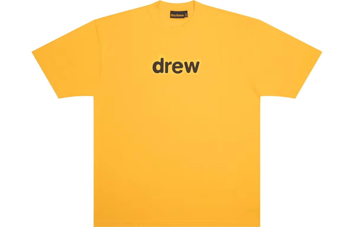 Drew House 花園黃 字母 短T
