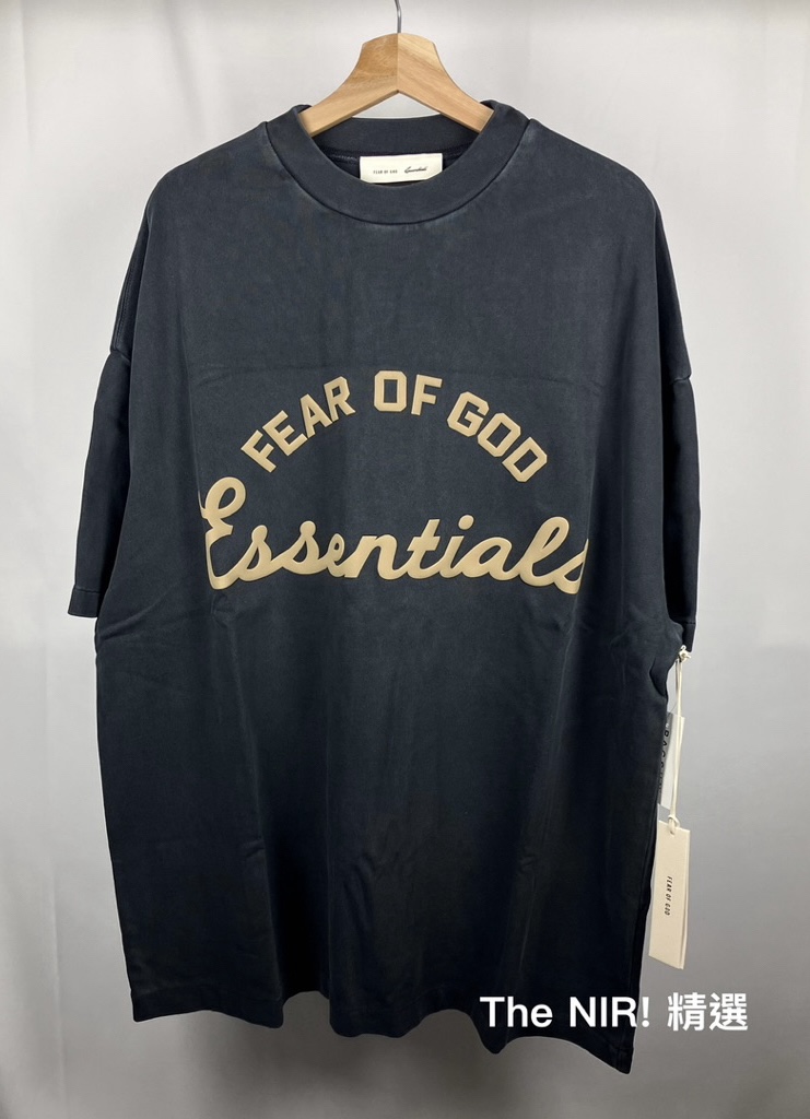 Essentials 26SS 重磅 簽名字體 復古黑 短袖
