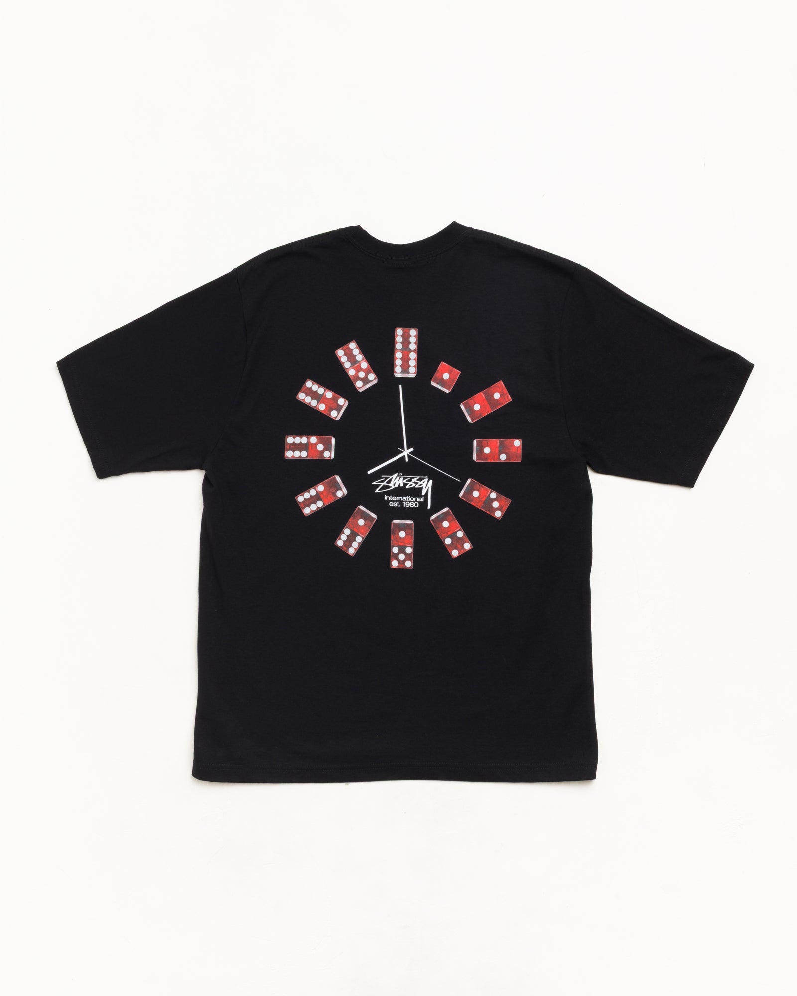 Stussy 26 背後 骰子時鐘 短袖
