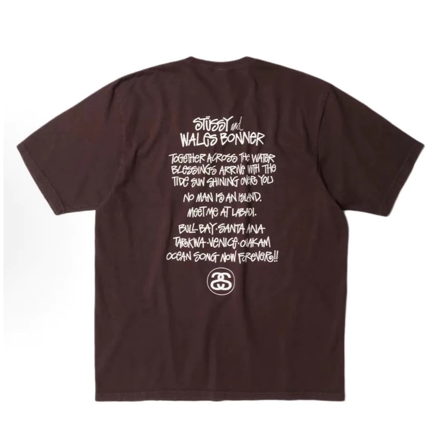 Stussy x WB 聯名款 wales bonner 棕黑 黑 短T