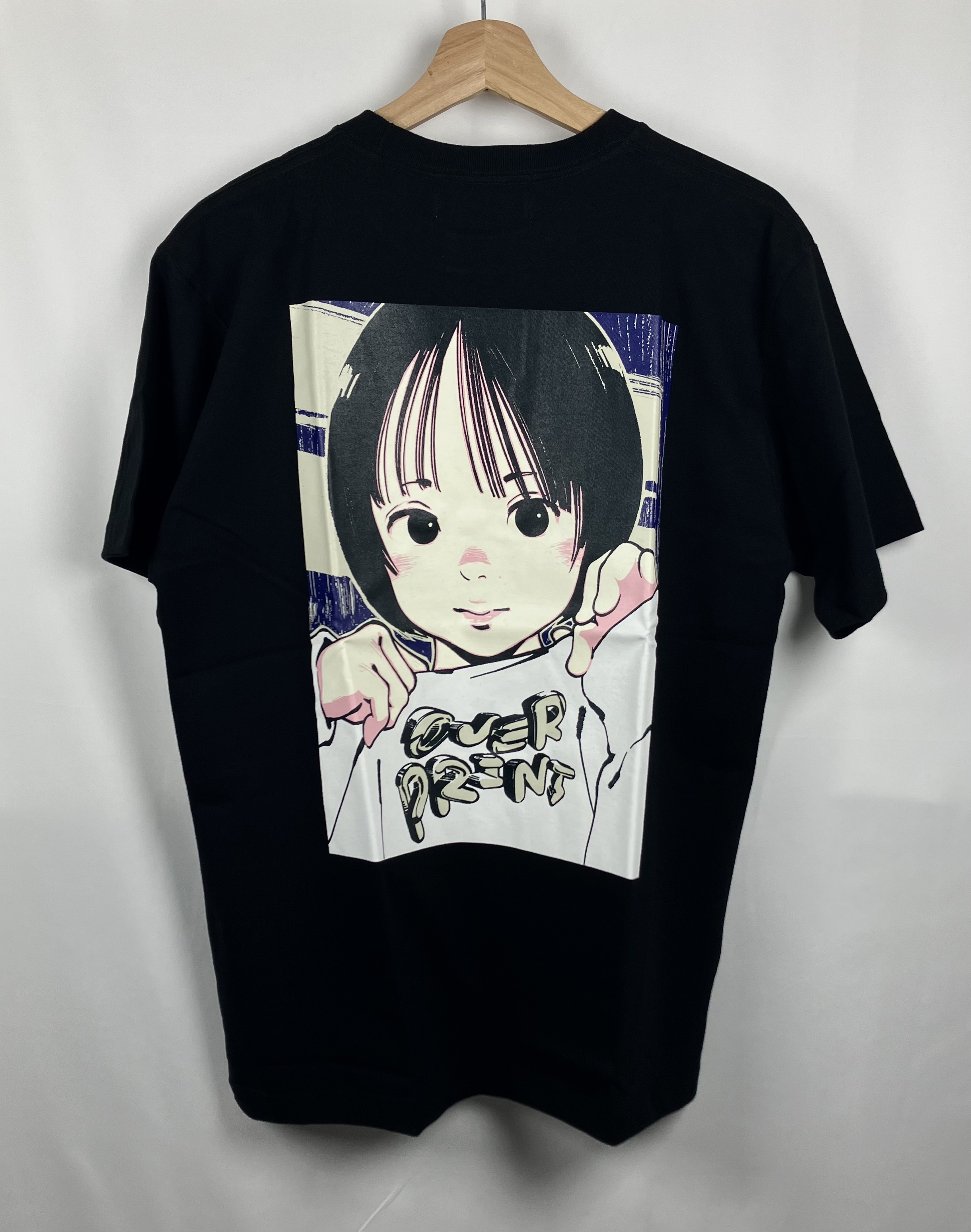 Over Print Ver 21 大阪限定 背後大圖 黑色 短T t恤 overprint