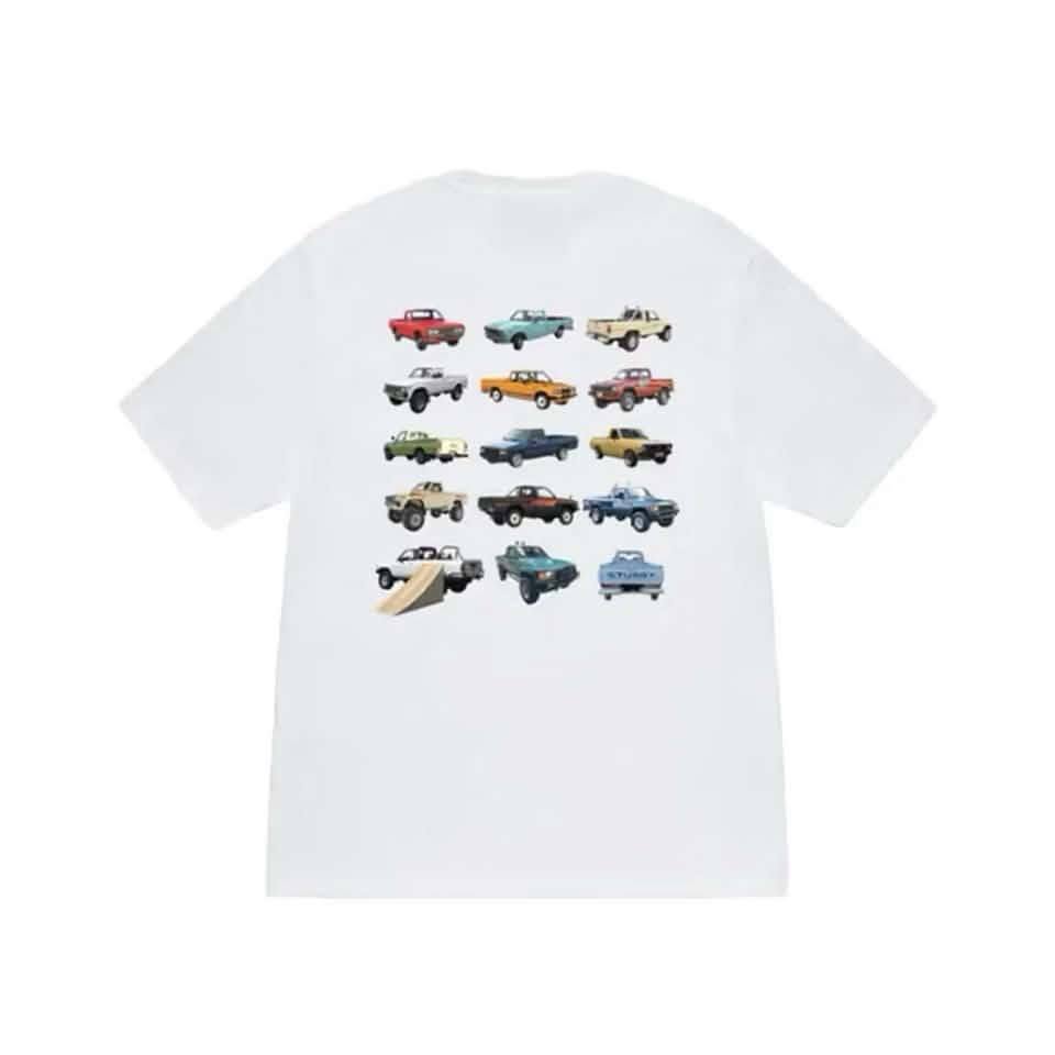 Stussy 汽車 白色 短T