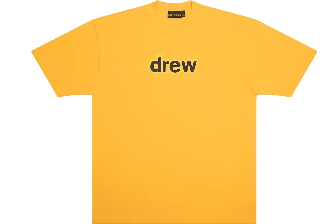 Drew House 花園黃 字母 短T