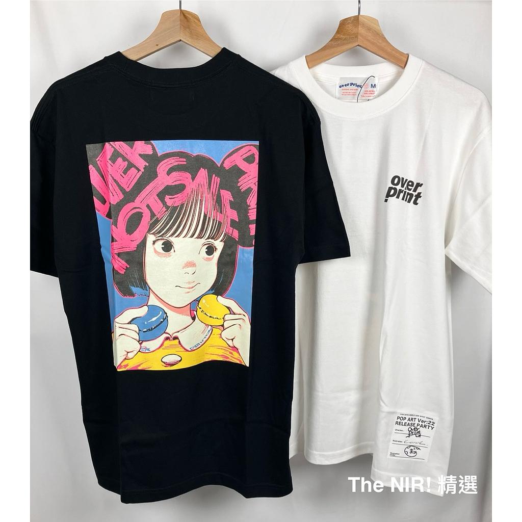 Over Print 吃馬卡龍 簽名版 背後大圖 Ver22 Release Party 黑色 短T